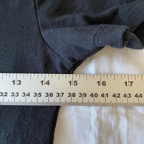 P&F Women's Black Short Sleeve Boston Terrier V-neck Pocket Tee‎ Size X-small - Picture 6 of 8